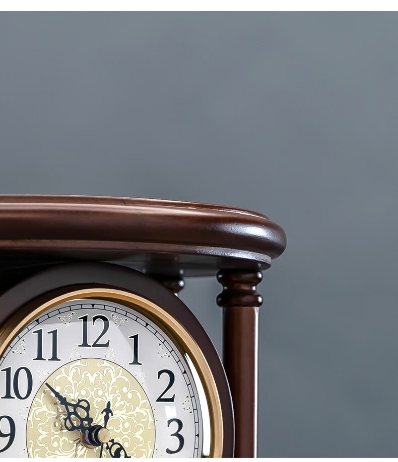 初应chuying中式复古台钟创意时钟桌面座钟客厅表摆台式家用欧式坐钟