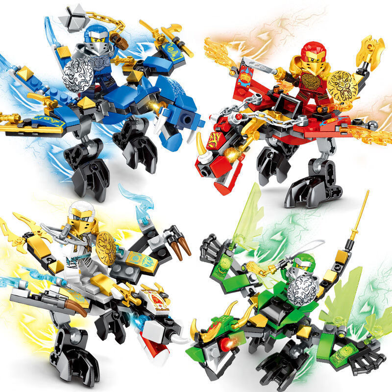 定制火线战警变形玩具 男孩拼插组装机器人启蒙积木 可兼容儿童拼装