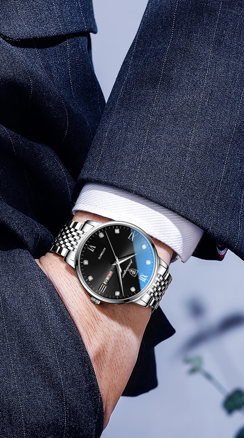 (现货速发)古浪手表 2022新款男士手表全自动机械表商务防水夜光手表