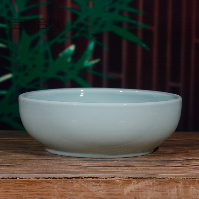 陶瓷盆和面用和面盆陶瓷陶瓷和面盆景德镇加大加厚家用纯色活面发面瓷