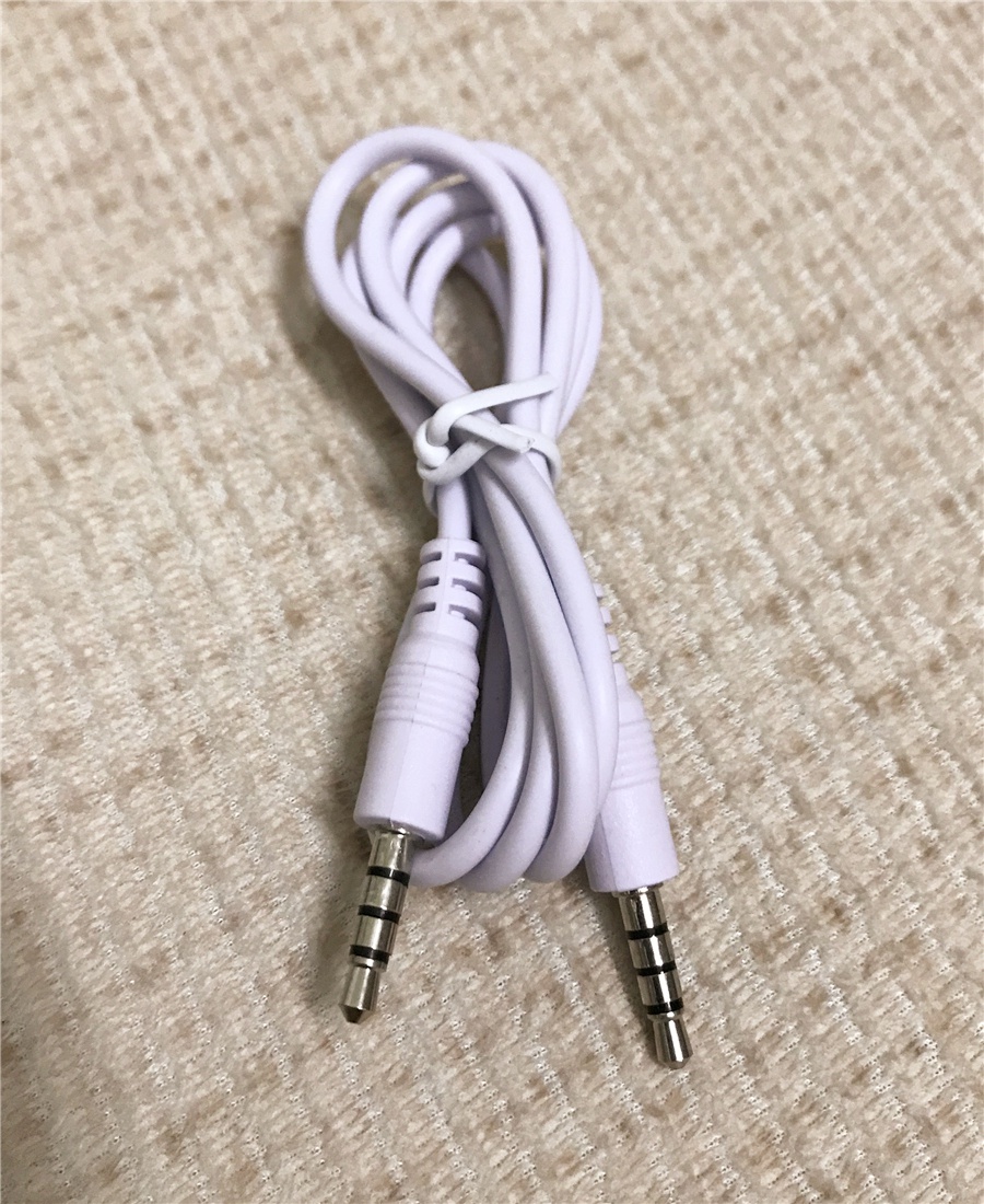 士之博手机麦克风声卡唱吧话筒音频直播伴奏线安卓oppo录音连接线两头