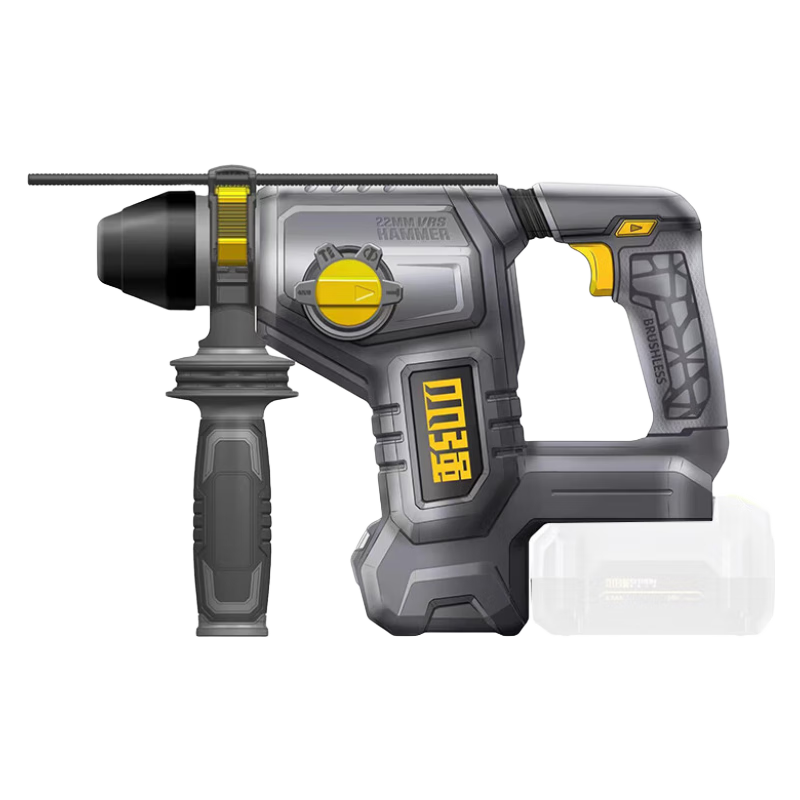 小强充电电锤20v锂电池无刷电机冲击钻5405轻型充电式无线电锤多功能