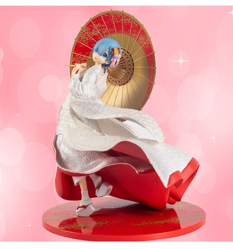 从零开始的异世界生活q版艾米莉亚浴衣雷蕾姆手办动漫模型礼物浴袍蕾