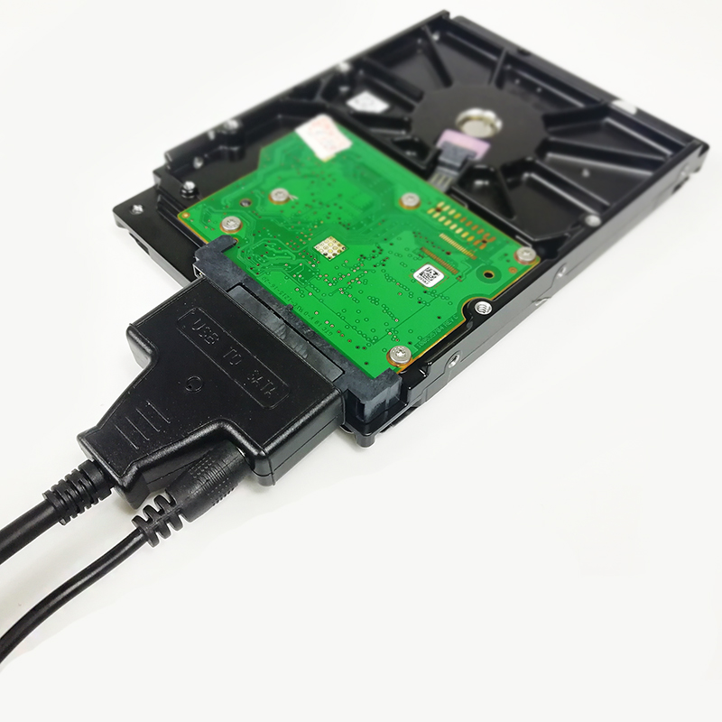 硬盘转接线sata转usb3.0易驱线外接2.5固态台式3.5机械硬盘光驱用 2.