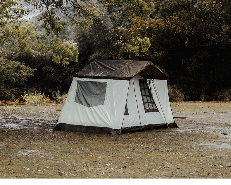 公狼(hewolf) 小川帐篷轻奢精致露营屋脊帐天幕豪华野营帐篷屋形隧道