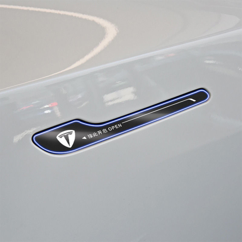 特斯拉model3门把手贴膜modely门碗膜车身保护膜汽车防刮防撞贴膜