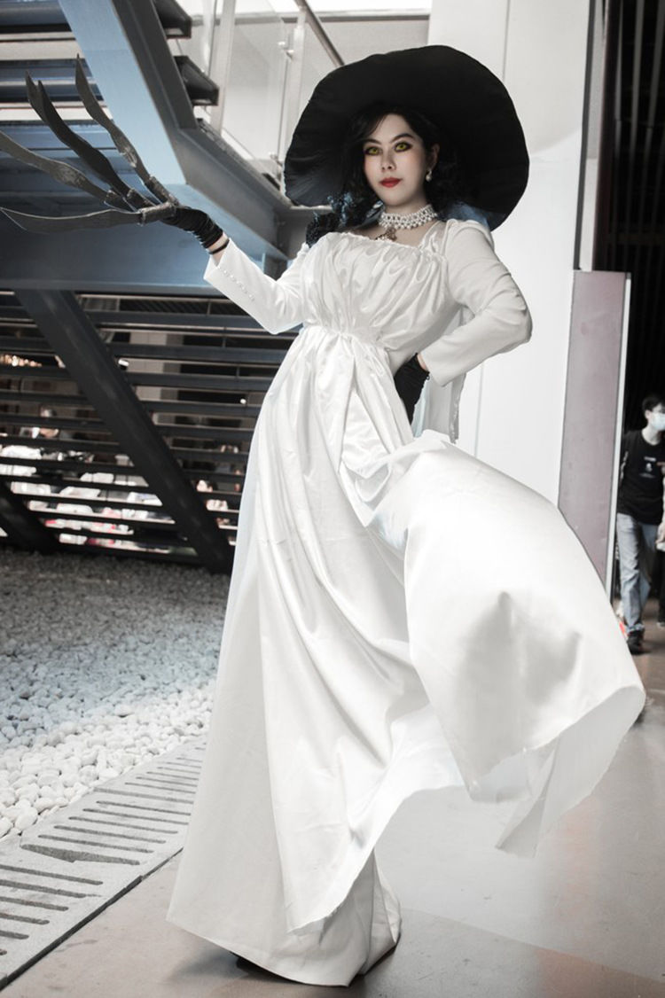 生化危机8村庄城市cos服 dimitrescu蒂米斯特雷库夫人cosplay服装 米