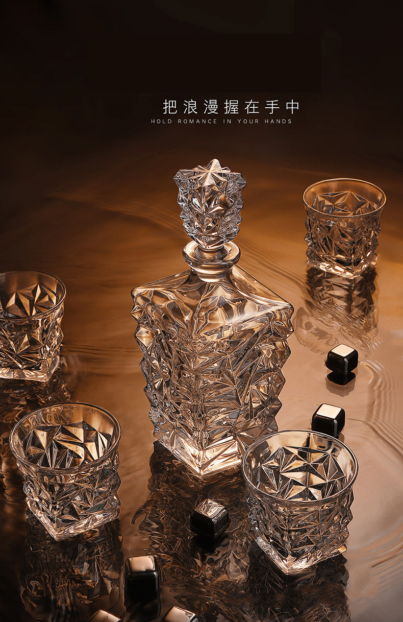 高端品质好物家用威士忌酒杯欧式大号洋酒杯加厚水晶玻璃酒樽酒具套装