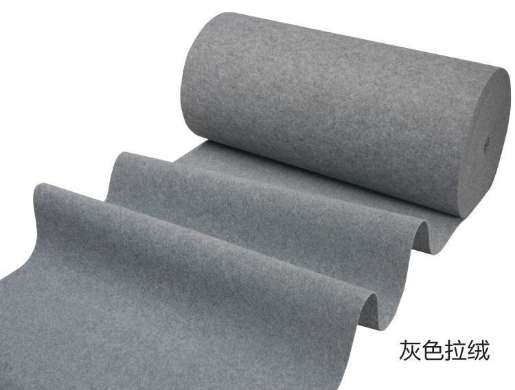 灰色地毯加厚拉绒耐磨办公室满铺防滑家用拍照楼梯结婚开业地毯5mm