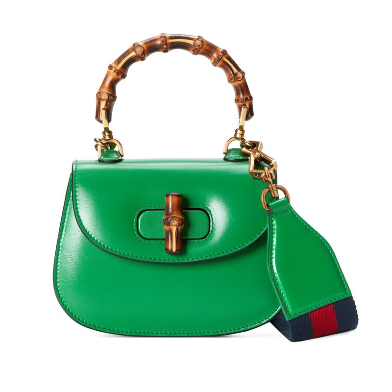 古驰gucci新品竹节手袋1947竹节迷你手提包斜挎包17x12x75cm预售520