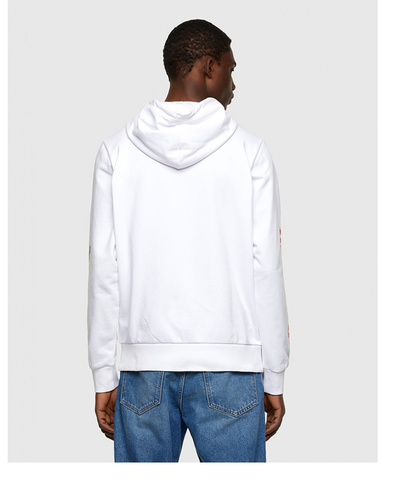 diesel(迪赛)男女同款抽绳兜帽拉链连帽运动衫卫衣a023160hayt 9xx s