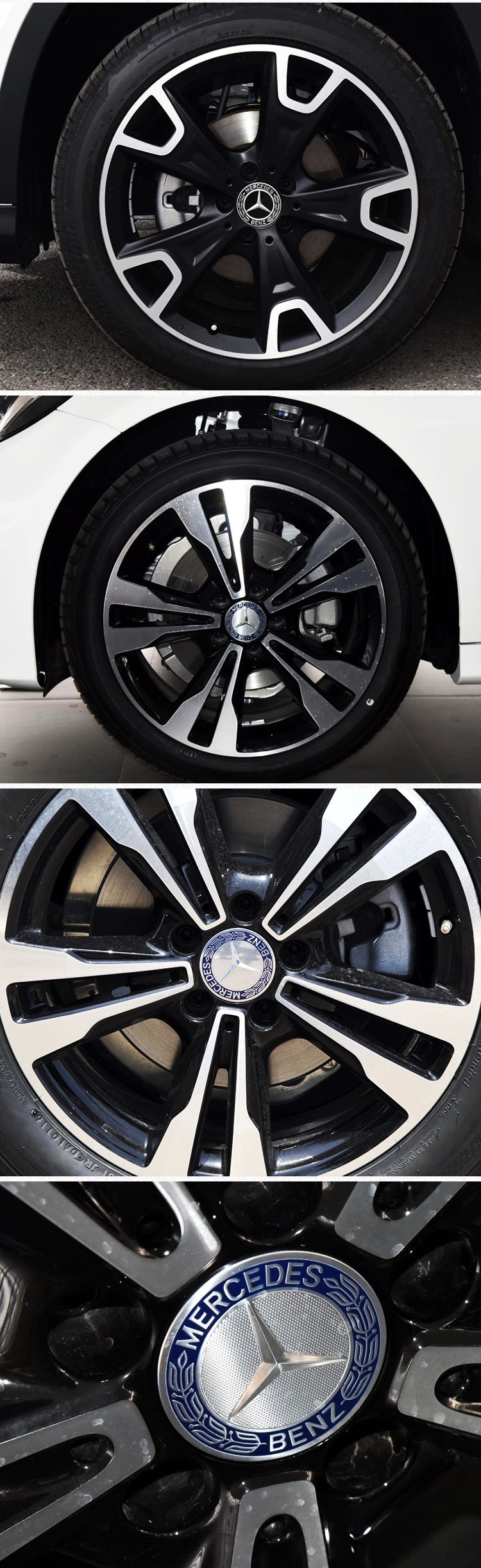 奔驰gl450轮毂标gl350 gl500 r300 r350 r500 glk300车轮标 奔驰深蓝