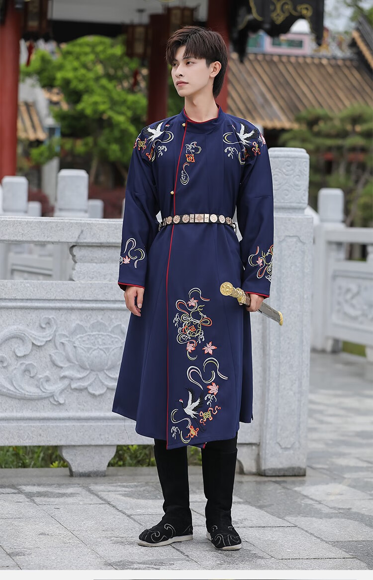 锦衣卫飞鱼服绣春刀男原创正版明制汉服曳撒印花霸气