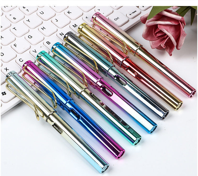 学生正姿墨囊钢笔办公练字男生女生可擦蓝色抽墨水换墨囊两用套装a2支