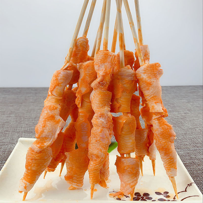 鸡脚筋20串烧烤油炸麻辣烫鸡脚筋串鸡爪筋烧烤串