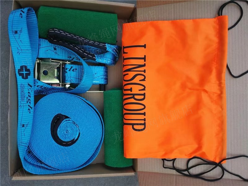 极限运动走扁带花式扁带出口德国极限运动走扁带slackline走软绳套装