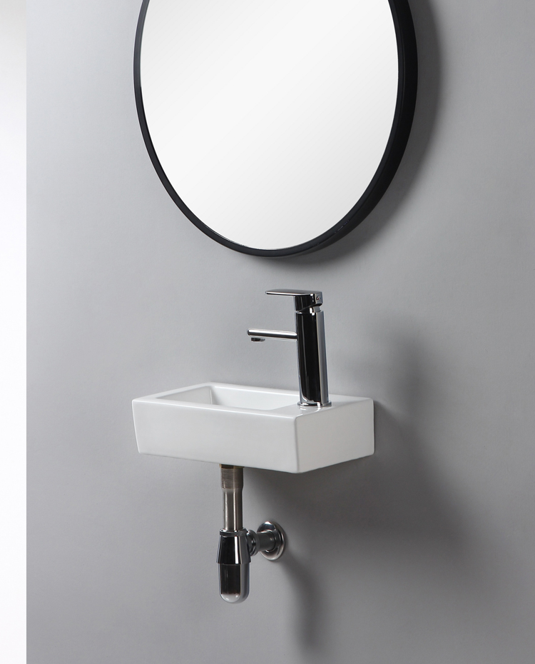 挂墙式洗手盆迷你家用简易水盆小号卫生间阳台小户型陶瓷洗脸盆面盆单