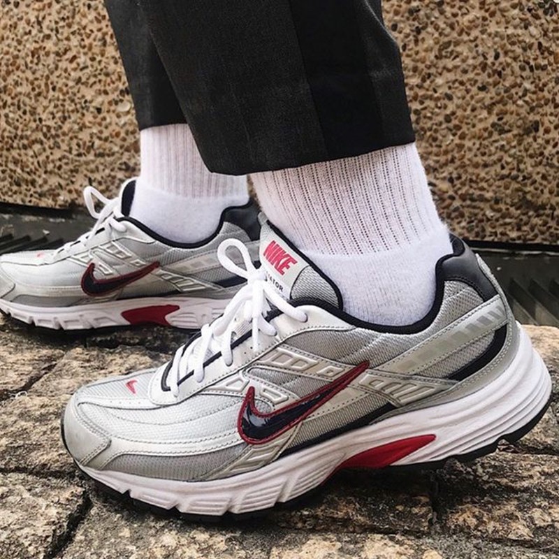 nikeinitiator耐克男子复古黑银缓震透气运动休闲跑步鞋老爹鞋
