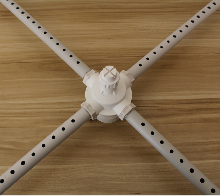 冷却塔布水器尼龙分水器凉水塔配件洒水管水塔喷头abs外牙胶转头 2.
