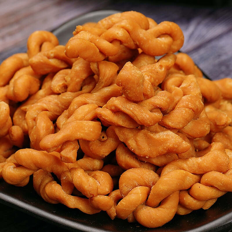 宁波特产宁波油赞子鼓楼王阿姨文昌油赞子脆皮甜咸麻花380克海苔味5包