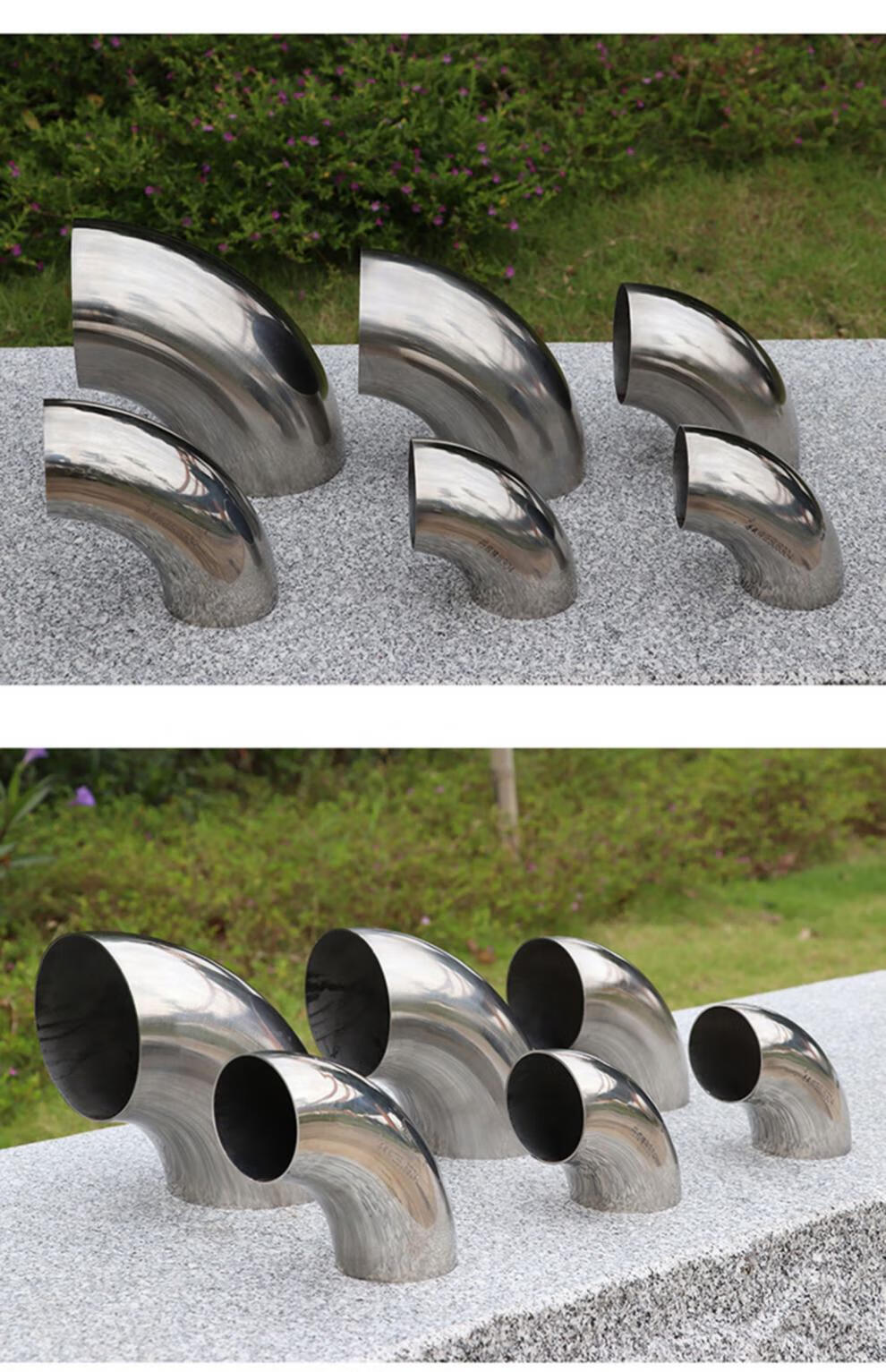 无缝钢管弯头 201 304不锈钢弯头90度直角钢管无缝焊接楼梯扶手配件