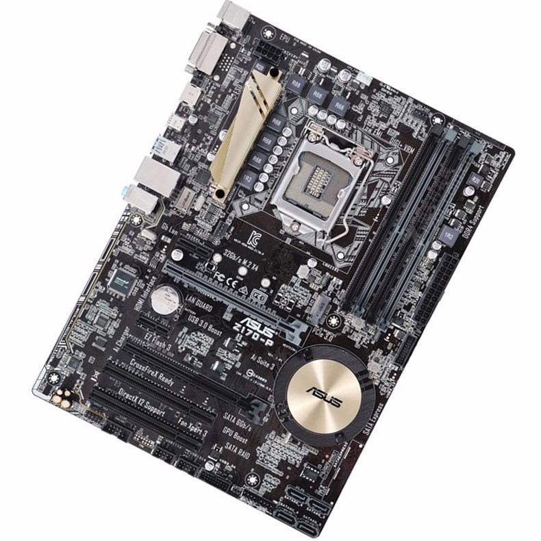 二手9成新华硕z170p豪华主板1151针支持m2固态六代七代i56500i77700k