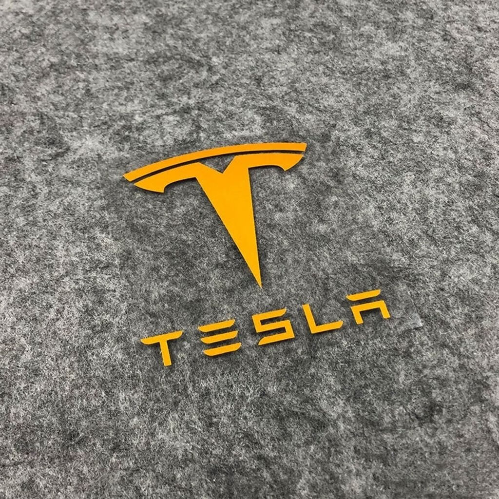 马斯克企业特斯拉电动汽车标志贴纸镂空tesla电动车电脑箱包贴纸车身
