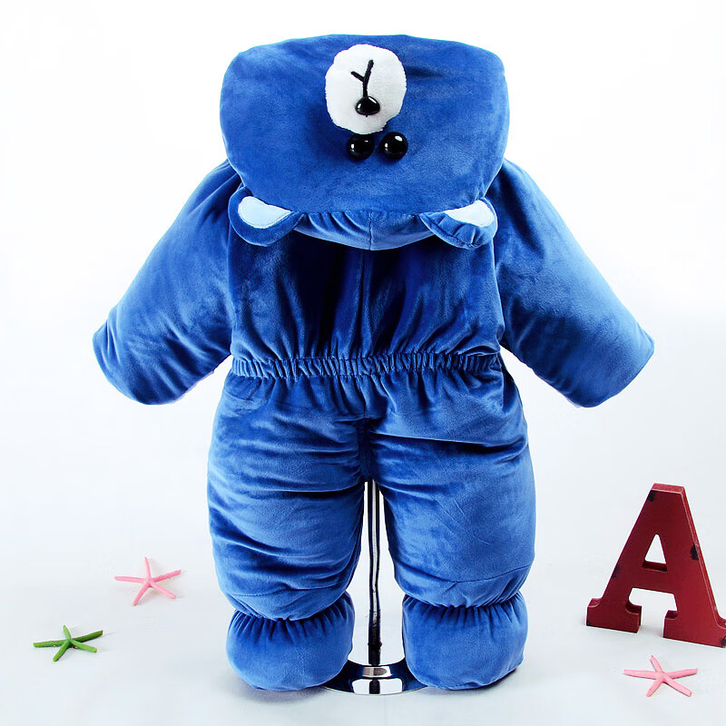 迪士尼(disney) 婴儿冬装加绒加厚秋冬天新生儿外出抱衣包脚男女宝宝