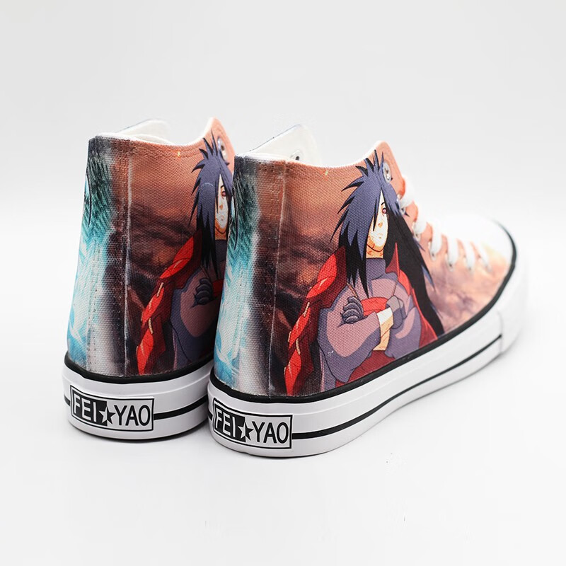 火影忍者鞋波风水门火影忍者联名鞋宇智波斑千手柱间卡西带土女男帆布