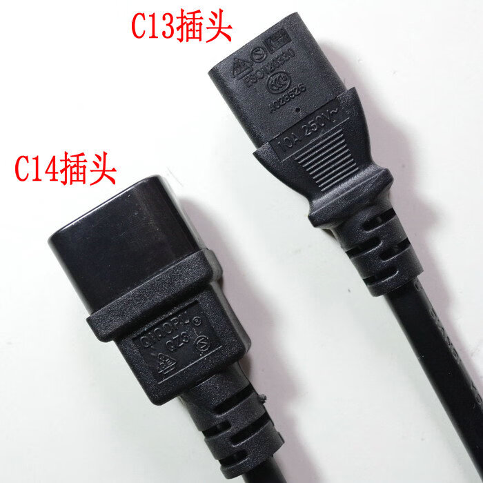 美標14awg號英標插頭線15平方單頭國標電源線c14c13電子線c19c20c20單