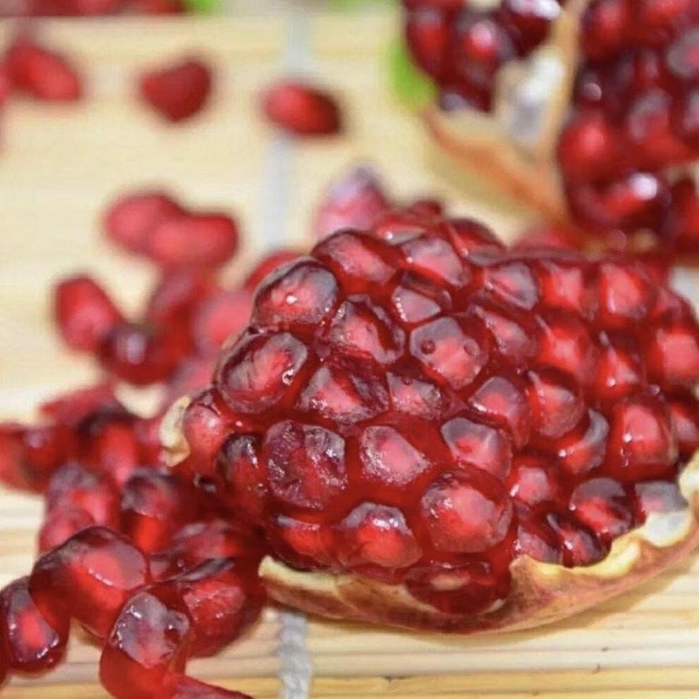 酸石榴 新疆皮亚曼石榴 硬籽 纯酸新鲜孕妇水果坏果