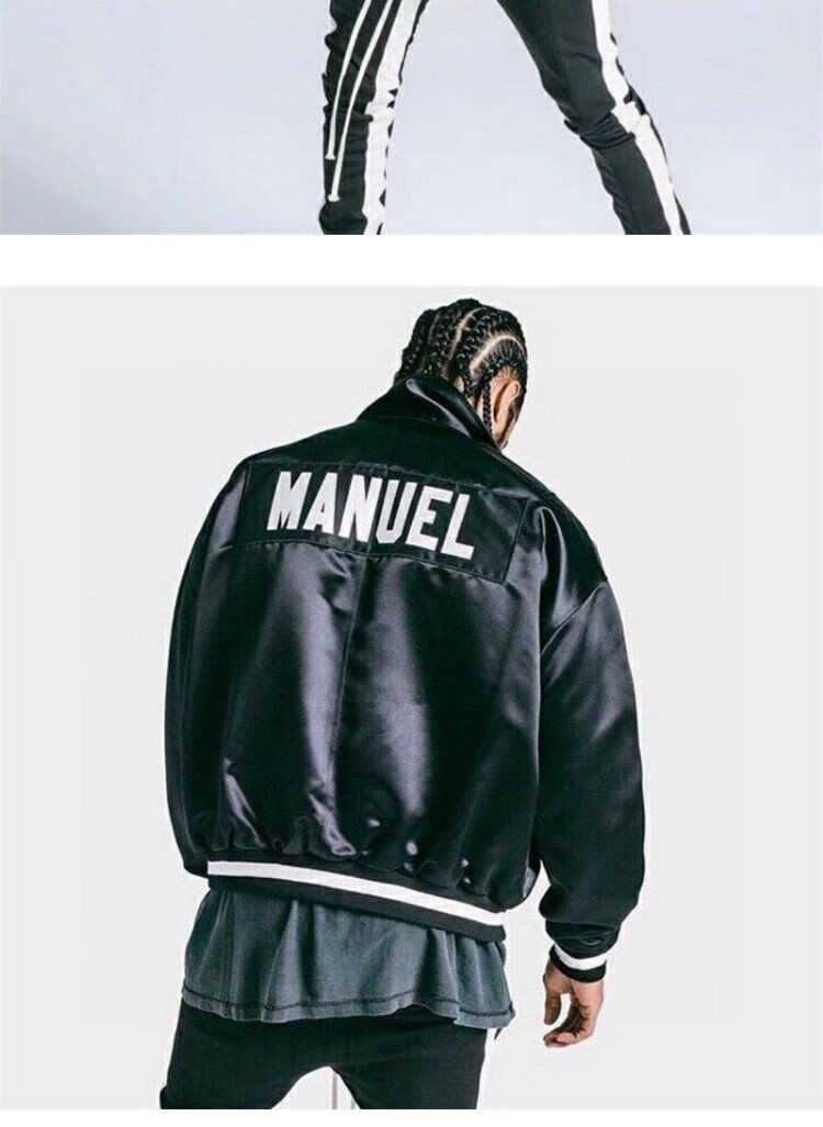 fear of god第五季主线高街刺绣飞行员夹克教练棒球服外套男fog fog第