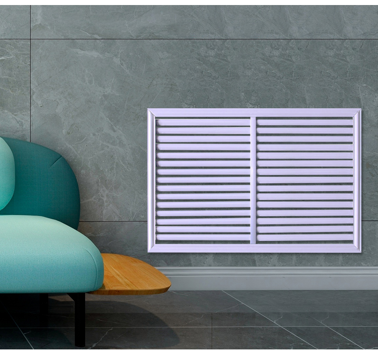 雪玉兰老式暖气罩格栅遮挡板定制铝合金装饰网家用百叶窗暖气片防尘