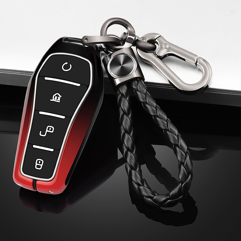 适用于比亚迪秦plusdmi钥匙套秦dmi秦ev钥匙套比亚迪e2e3元pro车包扣