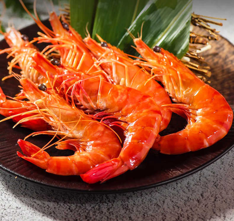 弹指鲜生熟冻黑虎虾毛重500g净虾350g活虾蒸煮速冻大虾熟虾特大号约
