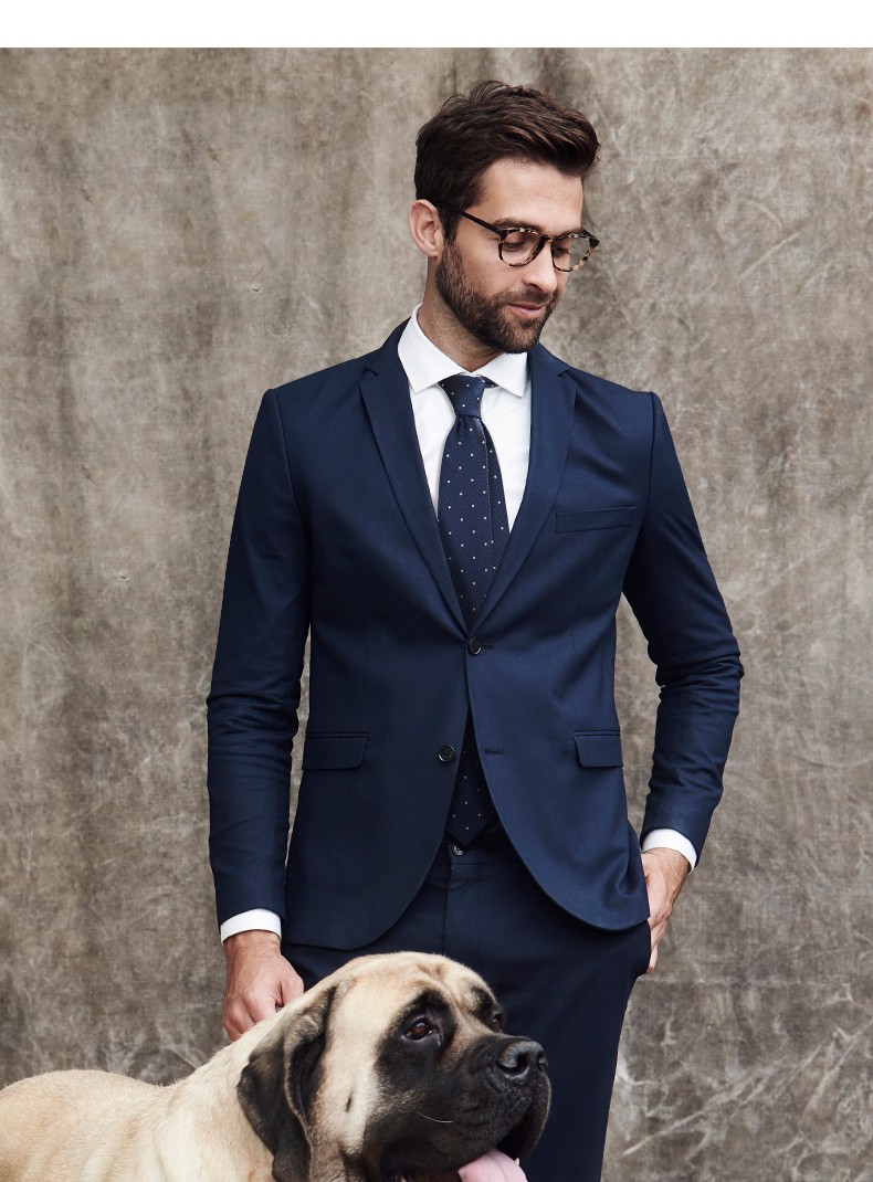 jedmviss【情人节礼物】真丝领带男正装商务桑蚕丝圆点职业懒人领带8