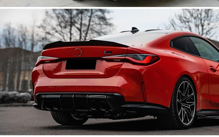 适用宝马新4系m4改装碳纤维尾翼干碳四门i4/g22/g26/425i/f32/f82 新4