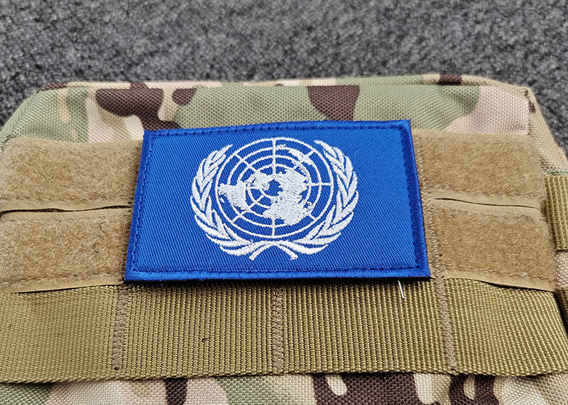 united nations徽章 who世界卫生组织魔术贴 联合国臂章 军迷臂章 un