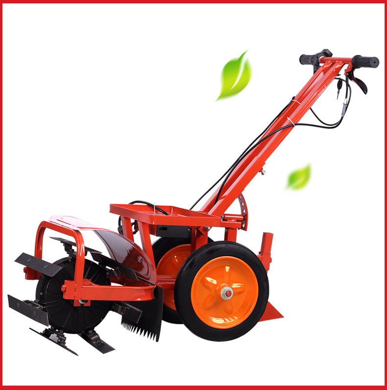 电动除草机多功能开沟机小型锄草松土开沟机 充电式 农用耕地机 独轮