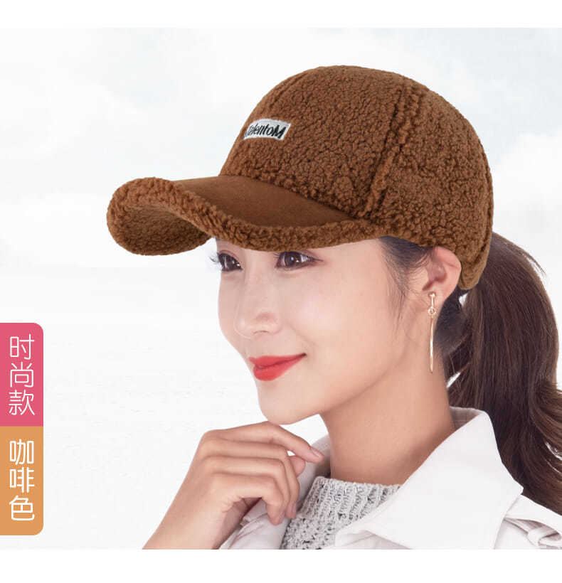 高品质秋冬棒球帽女2021新款棒球帽女洋气帽子女鸭舌帽秋冬季保暖帽