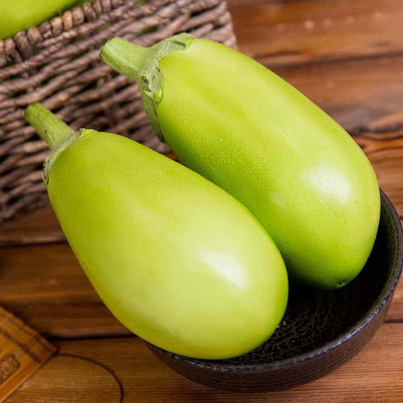 新鲜青茄子3斤 农家现摘现发生吃绿茄子水果茄子嫩茄子圆茄子当季蔬菜