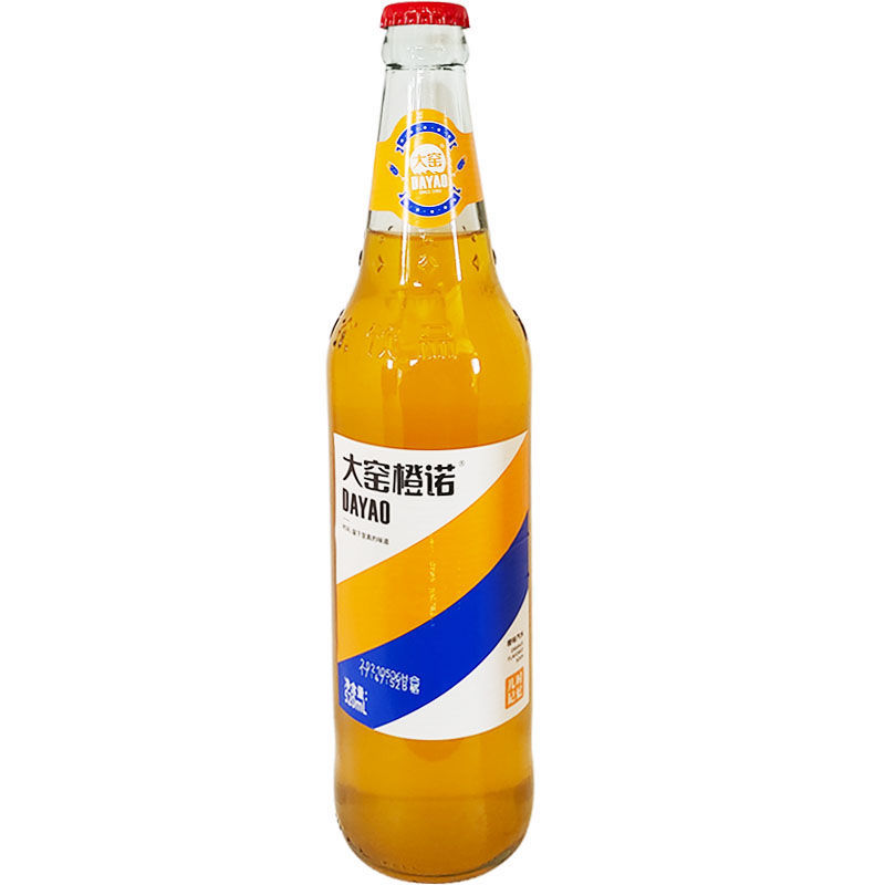 内蒙古大窑嘉宾汽水 550ml 原味橙味汽水碳酸饮料 玻璃瓶罐装可选