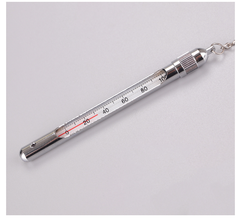 矿山矿井矿用温度计不锈钢金属套红水玻璃棒工业水温计温度表金属套红