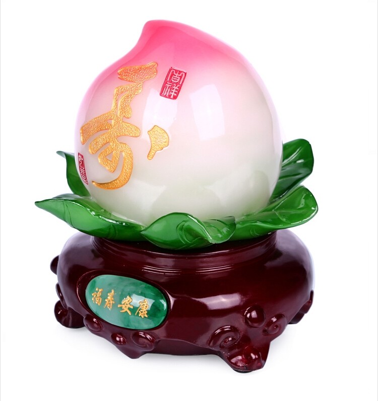 大号寿桃摆件送长辈祝寿贺寿607080大寿工艺礼品老人过寿生日礼物福寿