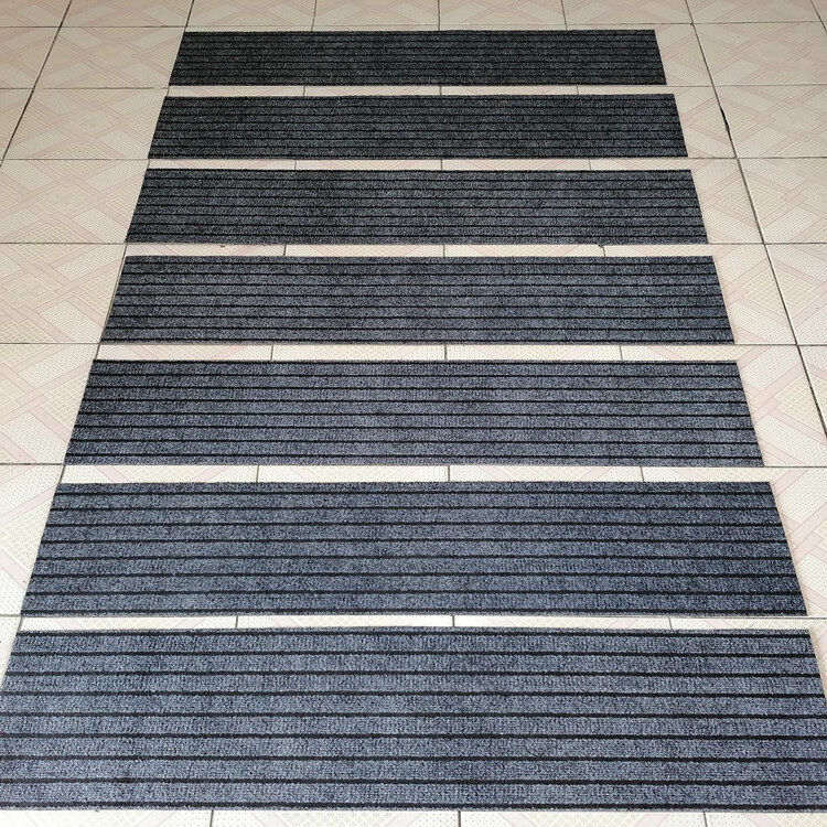定做加厚双条纹楼梯垫酒店进门室外台阶长条防滑地垫门垫脚垫可定制