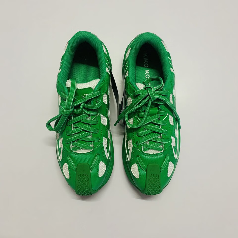 kiko联名鞋 kostadinov asics gel联名款 运动休闲运动跑鞋黑格白绿