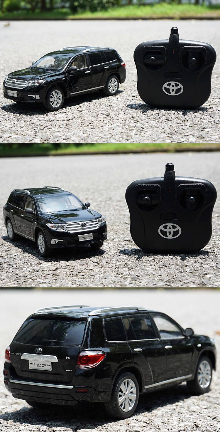 汉兰达车模 1:24广汽丰田汉兰达雷凌遥控车玩具仿真汽车模型 雷凌橙色