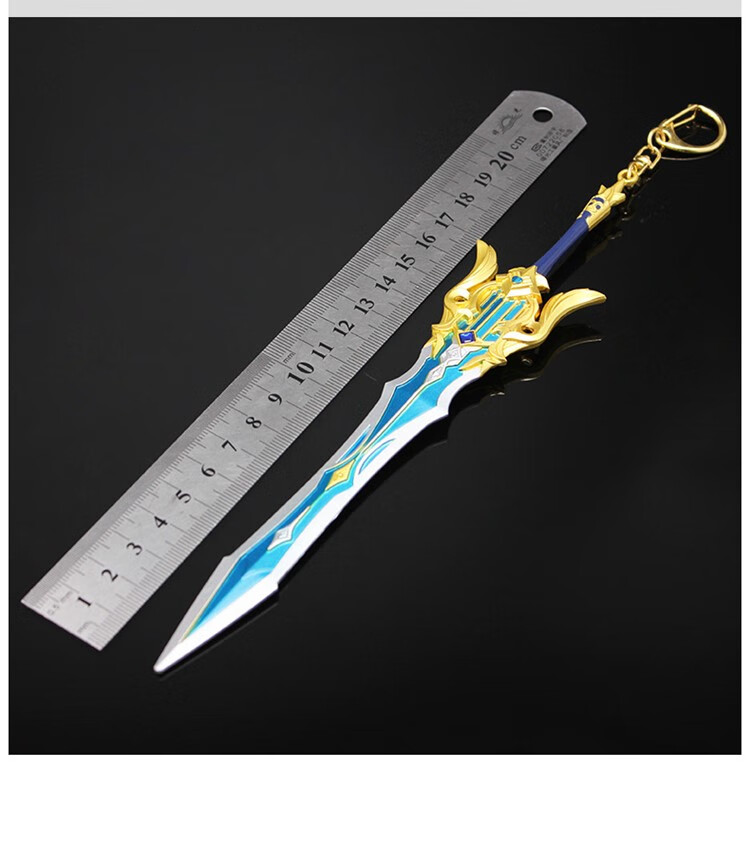 现货速发原神游戏周边松籁响起之时大剑合金镶钻模型金属玩具摆件