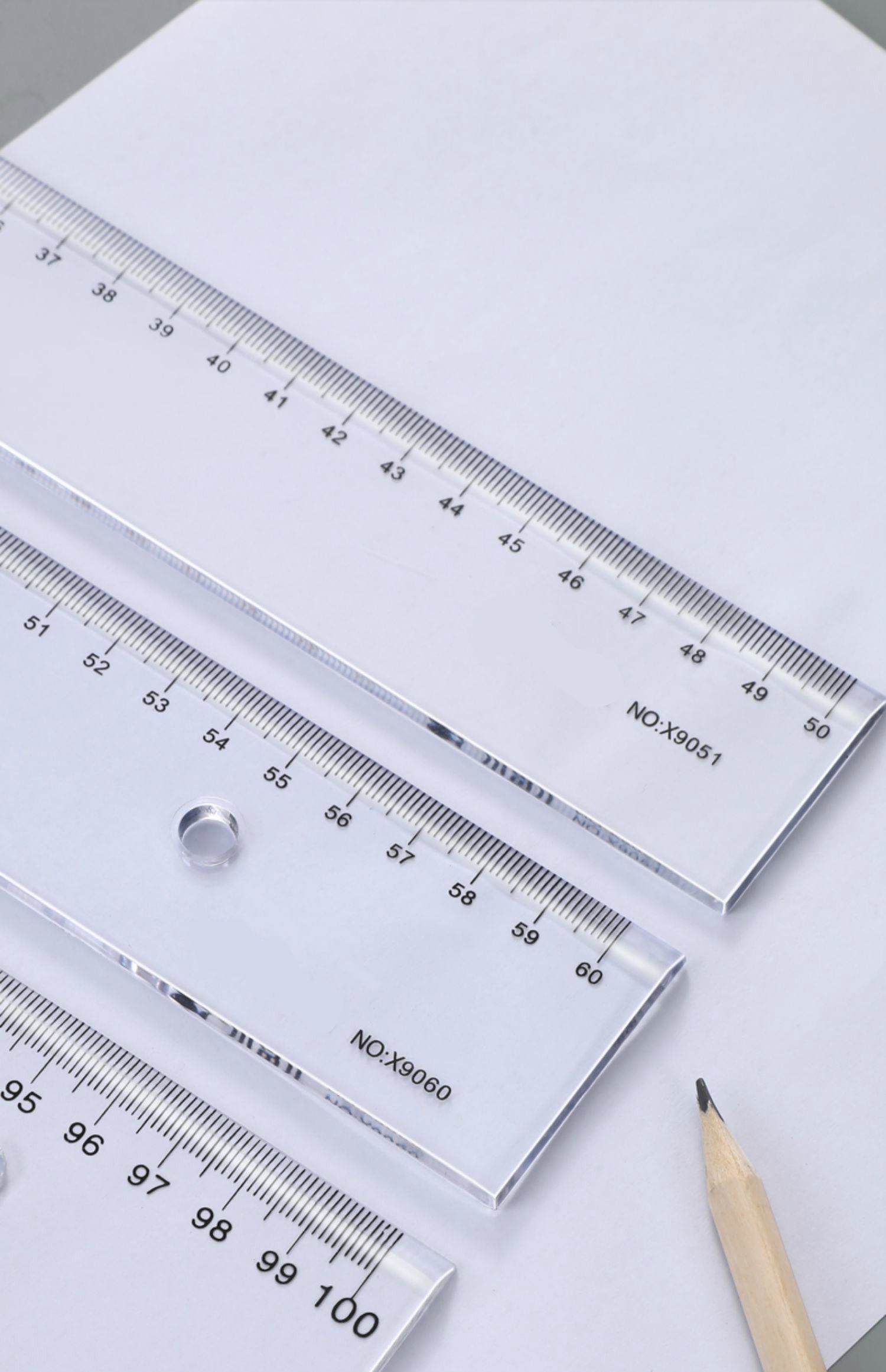 10把装透明长直尺20cm尺子30cm绘画制图工具绘图尺刻度尺小学生用文具