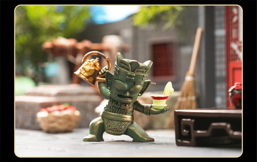 三星堆河南博物馆考古盲盒考古盲盒2代川蜀小堆系列确认款脸小堆不